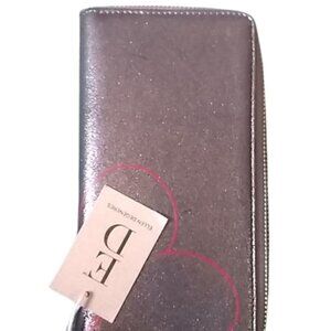 ELLEN DeGeneres Wallet Love Heart Decoration Brown NWT
